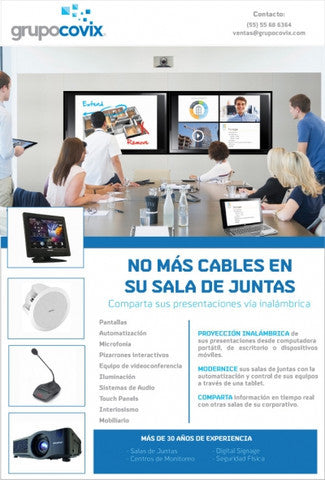 iNo más cables en su Sala de Juntas!