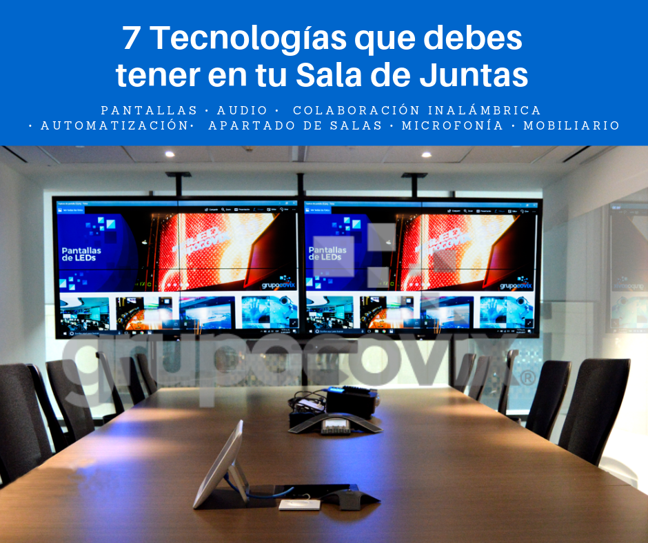 7 Tecnologías que debes tener en tu Sala de Juntas