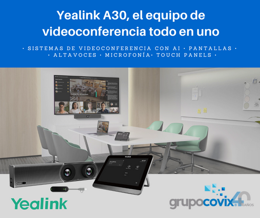 Yealink A30 Equipo de Videoconferencia para Salas de Juntas medianas